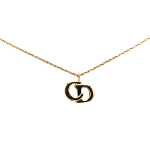 Gold Metal Dior Necklace