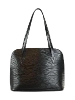 Black Leather Louis Vuitton Lussac