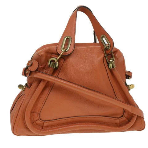 Orange Leather Chloé Shoulder Bag