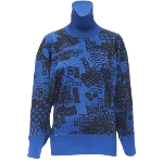 Blue Cotton Issey Miyake Sweater