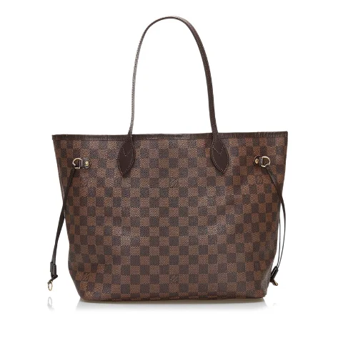 Brown Coated Canvas Louis Vuitton Neverfull