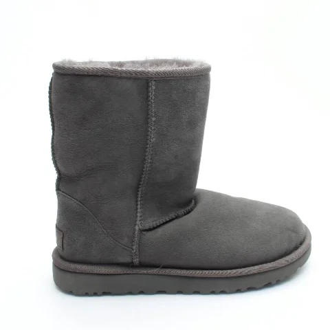 Grey Leather UGG Boots