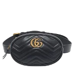 Black Leather Gucci Marmont