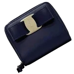 Navy Leather Salvatore Ferragamo Wallet