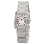 Pink Glass Cartier Watch