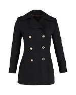 Black Wool Louis Vuitton Coat