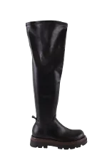 Black Leather Pinko Boots