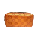 Orange Leather Gucci Pouch