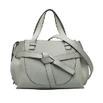 Grey Leather Loewe Tote