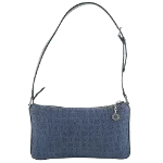 Blue Denim Bvlgari Shoulder Bag