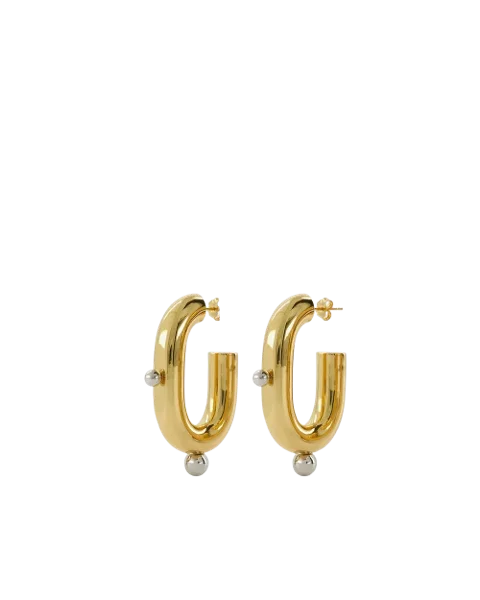 Gold Fabric Paco Rabanne Earrings