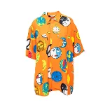 Orange Polyester Moschino Shirt