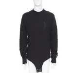 Black Cotton Rick Owens Sweater