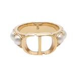 White Pearl Dior Ring