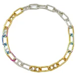 Multicolor Metal Louis Vuitton Necklace
