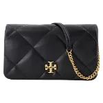 Black Leather Tory Burch Handbag