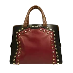 Black Leather Roberto Cavalli Handbag