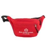 Red Canvas Balenciaga Crossbody Bag