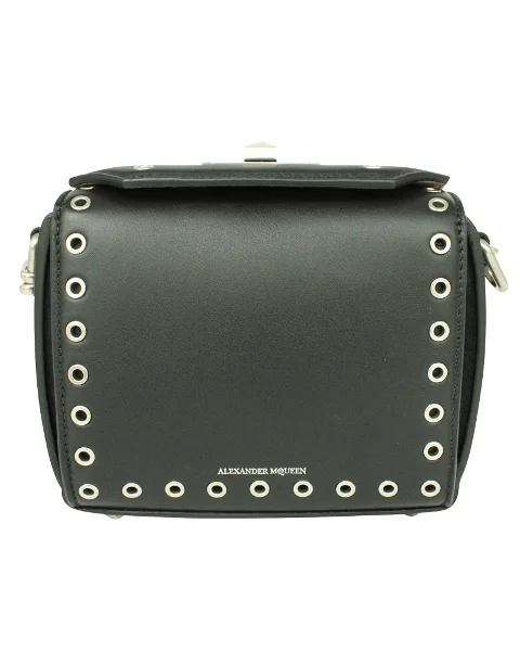 Black Leather Alexander McQueen Shoulder Bag
