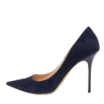 Navy Suede Jimmy Choo Heels