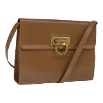 Beige Leather Salvatore Ferragamo Shoulder Bag