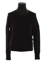 Black Wool Maje Sweater