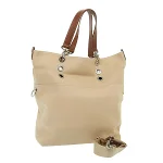 Beige Canvas Burberry Tote