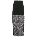 Black Lace Alice + Olivia Skirt