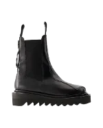 Black Leather Toga Pulla Boots