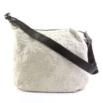 White Fabric Salvatore Ferragamo Crossbody Bag