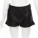 Black Fabric Saint Laurent Shorts