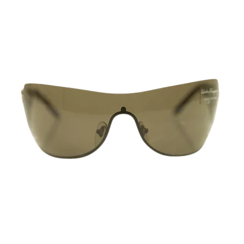 Brown Plastic Salvatore Ferragamo Sunglasses