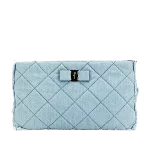 Blue Denim Salvatore Ferragamo Clutch