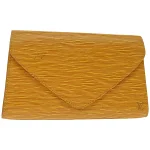 Yellow Leather Louis Vuitton Clutch