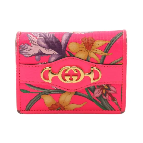 Pink Leather Gucci Wallet