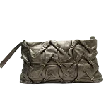 Metallic Fabric Salvatore Ferragamo Clutch