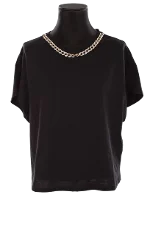 Black Cotton LIU JO Top