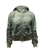 Green Polyester Vince Jacket