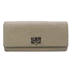 Beige Leather Fendi Wallet