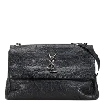 Black Leather Yves Saint Laurent Shoulder Bag