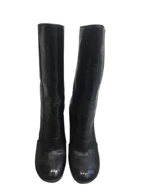 Black Leather Givenchy Boots