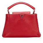 Red Leather Louis Vuitton Capucines