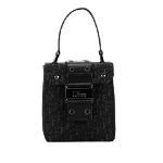 Black Canvas Dior Vanity Bag