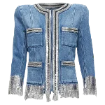 Blue Denim Balmain Jacket