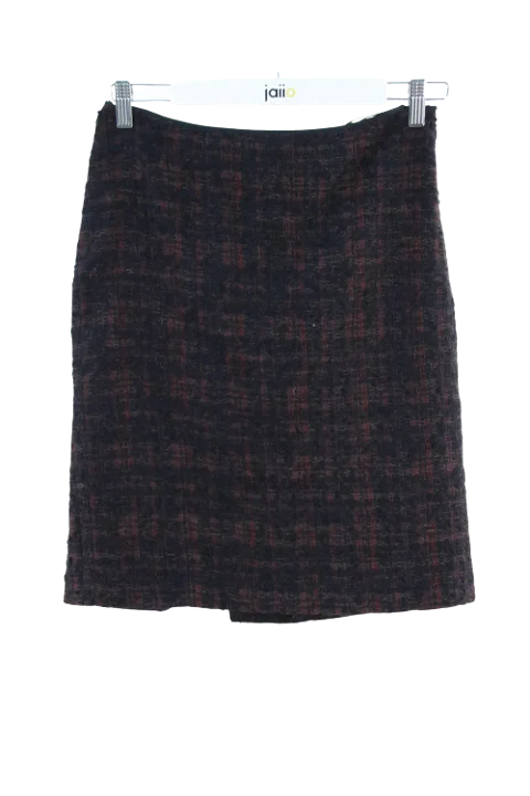 Red Wool Prada Skirt
