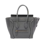 Grey Leather Celine Luggage