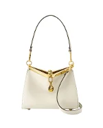 White Leather Etro Tote