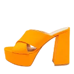 Orange Satin Gianvito Rossi Sandals