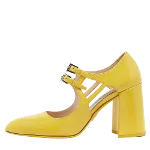 Yellow Leather Prada Heels