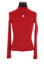 Red Viscose Courrèges Top